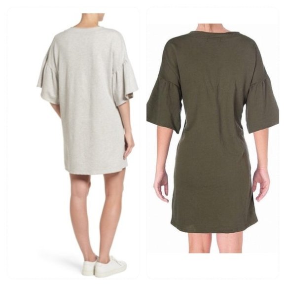 sanctuary MARISKA SWEATSHIRT DRESS Green - Picture 2 of 7